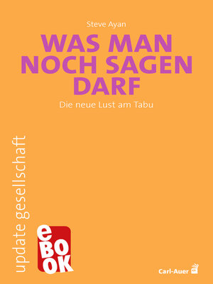 cover image of Was man noch sagen darf